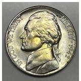 1942-S Jefferson Silver War Nickel S/S RPM