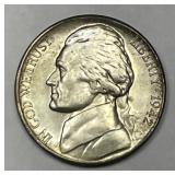 1942-S Jefferson Silver War Nickel Uncirculated BU
