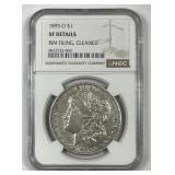 1895-O Morgan Silver $1 NGC XF details