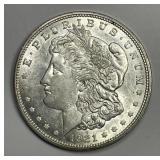 1921-S Morgan Silver $1 About Uncirculated CH AU