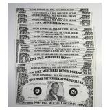 1989 Paul Mitchell Good For $1 Lot of 25 Notes