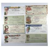 1925-1959 Lot of 8 Different Christmas Club Checks