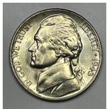 1943-D Jefferson Silver War Nickel Uncirculated BU