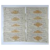 10 Bank Checks Newton Centre Trust Massachusetts