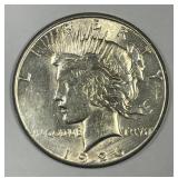1926 Peace Silver $1 About Uncirculated AU