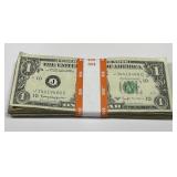 Fifty 1963-B $1 Federal Reserve BARR Notes