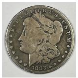 1883-CC Morgan Silver $1 Carson City Good G detail