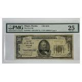 1929 $50 First National Bank of Miami FL #6370 PMG