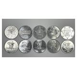 1980's Mardi Gras Law Enforcement Tokens Lot of 10