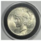 1922 Peace Silver $1 About Uncirculated Choice AU
