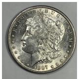 1887-S Morgan Silver $1 About Uncirculated CH AU