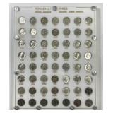 1946-1964 Roosevelt Silver Dime Set Capitol Holder