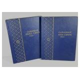 Whitman Album Pair Canadian Small Cents & 5 Cents
