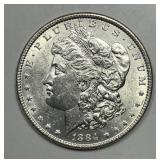 1884 Morgan Silver $1 About Uncirculated CH AU