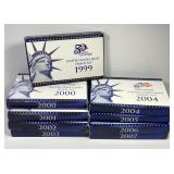 1999 - 2007 Date Run US Proof Sets