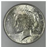 1928-S Peace Silver $1 About Uncirculated AU