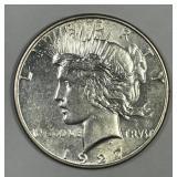 1927-S Peace Silver $1 Uncirculated UNC details