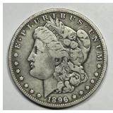 1896-O Morgan Silver $1 Fine F details
