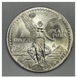 MEXICO: 1990 Silver Libertad 1 oz .999 BU