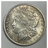 1890-O Morgan Silver $1 About Uncirculated CH AU