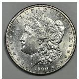 1890-S Morgan Silver $1 About Uncirculated CH AU