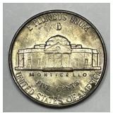 1944-D Jefferson Silver War Nickel Uncirculated BU
