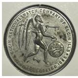 1874 Elgin Watch Co. Father Time Grim Reaper Medal
