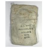 1979 Mint Sewn Bag of 100 Susan B. Anthony Dollars