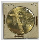 Vintage 1969 Alaska Purchase Medal