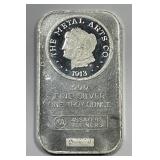 Morgan Dollar Vintage 1 oz Silver Art Bar