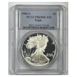 1986 American Silver Eagle Proof PCGS PF69DCAM