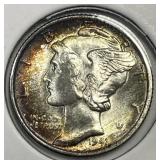 1941 Mercury Silver Dime Toner Uncirculated BU
