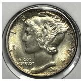 1944-D Mercury Silver Dime Uncirculated BU FSB