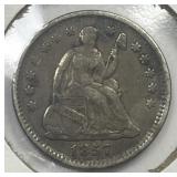 1857 Seated Liberty Silver Half Dime H10c VF