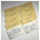 Lot of 10 Vintage Little Approval Packs