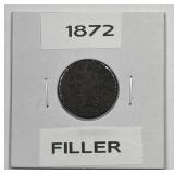 1872 Indian Head Cent Album Filler