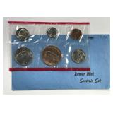 1984 Denver Mint Souvenir Set in Blue Envelope