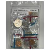 Lot of 24 Bicentennial Year Coins in Mint Set Plio