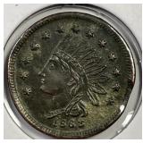 1863 Civil War Token Indianapolis IN Merchant