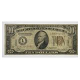 1934-A $10 Silver Certificate HAWAII Overprint VG