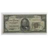 1929 $50 Federal Reserve Bank San Francisco VG
