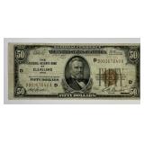 1929 $50 National Cleveland Federal Reserve