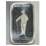 Comedian Bob Hope Vintage 1 oz Silver Art Bar
