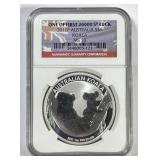 AUSTRALIA: 2011 Silver $1 Koala NGC MS70