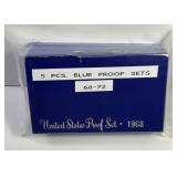 1968 - 1972 Proof Set 5 Year Date Run