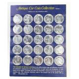 Vintage SUNOCO Antique Car Coin Collection