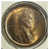 1909-P Lincoln Wheat Cent Uncirculated BU RB