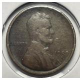 1909-S Lincoln Cent Key Date Very Good VG