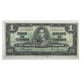 CANADA: 1937 One Dollar Currency Note Choice AU