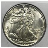 1939 Walking Liberty Silver Half Uncirculated BU